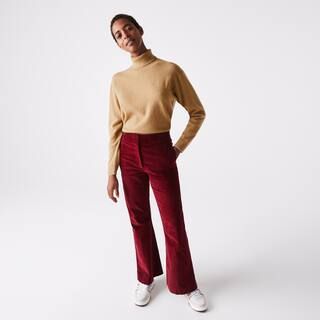 Lacoste Women's Turtleneck Wool Sweater : Beige | Lacoste (US)