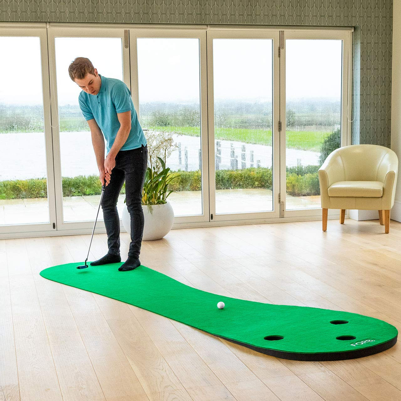 FORB Home Golf Putting Mat | Premium Multi-Surface Practice Mat Ideal for Indoor & Outdoor Use - ... | Amazon (UK)