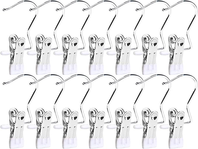 Frezon 30 Pack Boot Hanger for Closet, Laundry Hooks with Clips, Boot Holder, Hanging Clips, Port... | Amazon (US)
