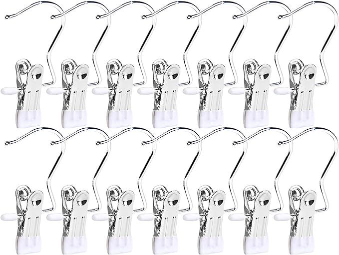 Frezon 30 Pack Boot Hanger for Closet, Laundry Hooks with Clips, Boot Holder, Hanging Clips, Port... | Amazon (US)