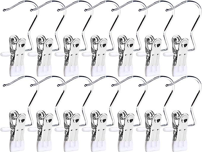 Frezon 30 Pack Boot Hanger for Closet, Laundry Hooks with Clips, Boot Holder, Hanging Clips, Port... | Amazon (US)