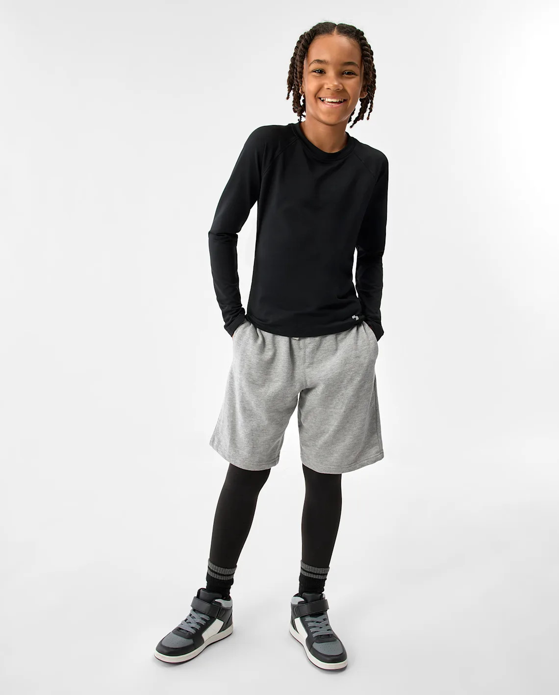 Boys Quick Dry Active Leggings - black | The Children's Place