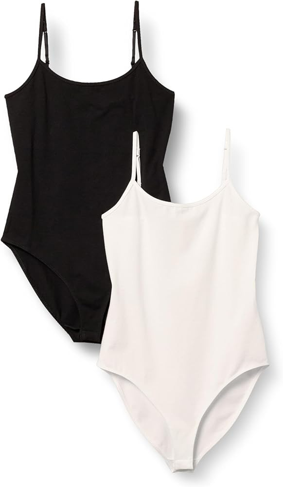 Amazon Essentials Women's Slim-Fit Cami Bodysuit, Pack of 2 | Amazon (US)