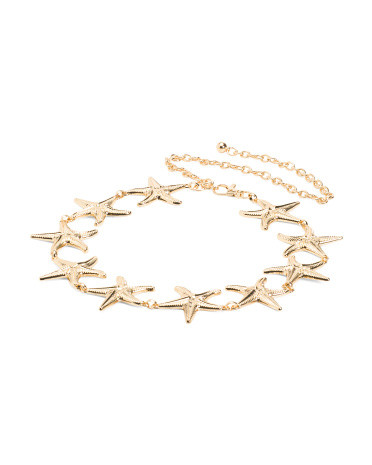 Women's Starfish Chain Belt | TJ Maxx