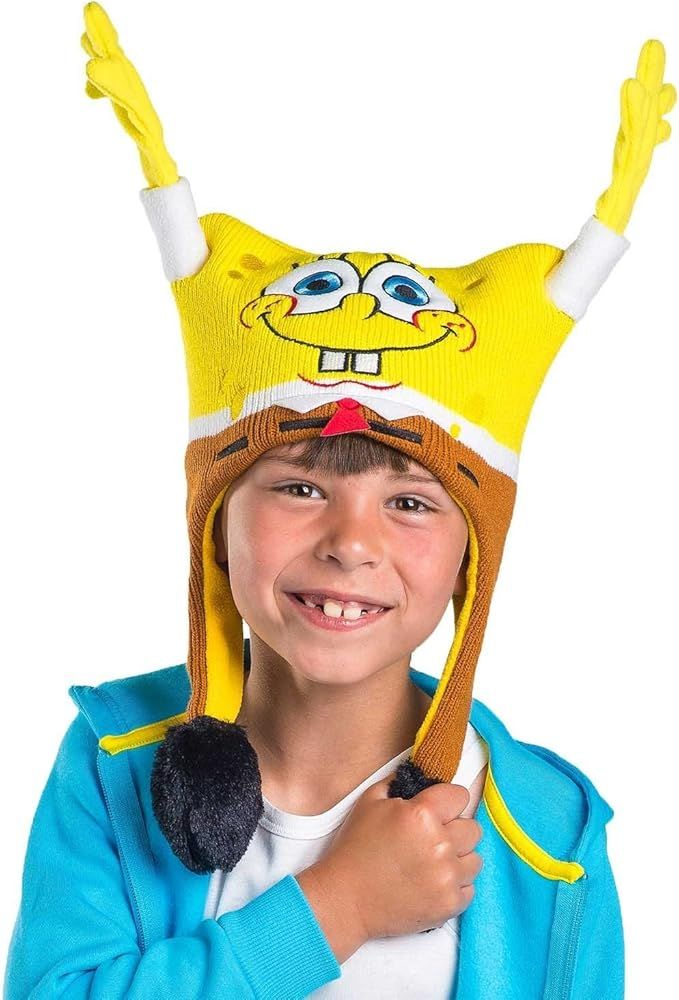 Spongebob Squarepants Kids Flipeez Action Hat Yellow | Amazon (US)