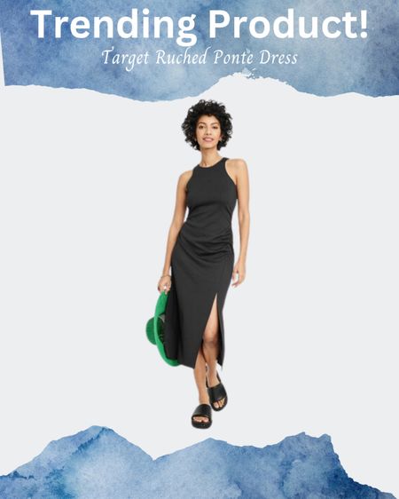 Check out the trending product ruched Ponte dress from Target.

Fashion, outfit, dress, black dress, maxi dress

#LTKwedding #LTKtravel #LTKstyletip