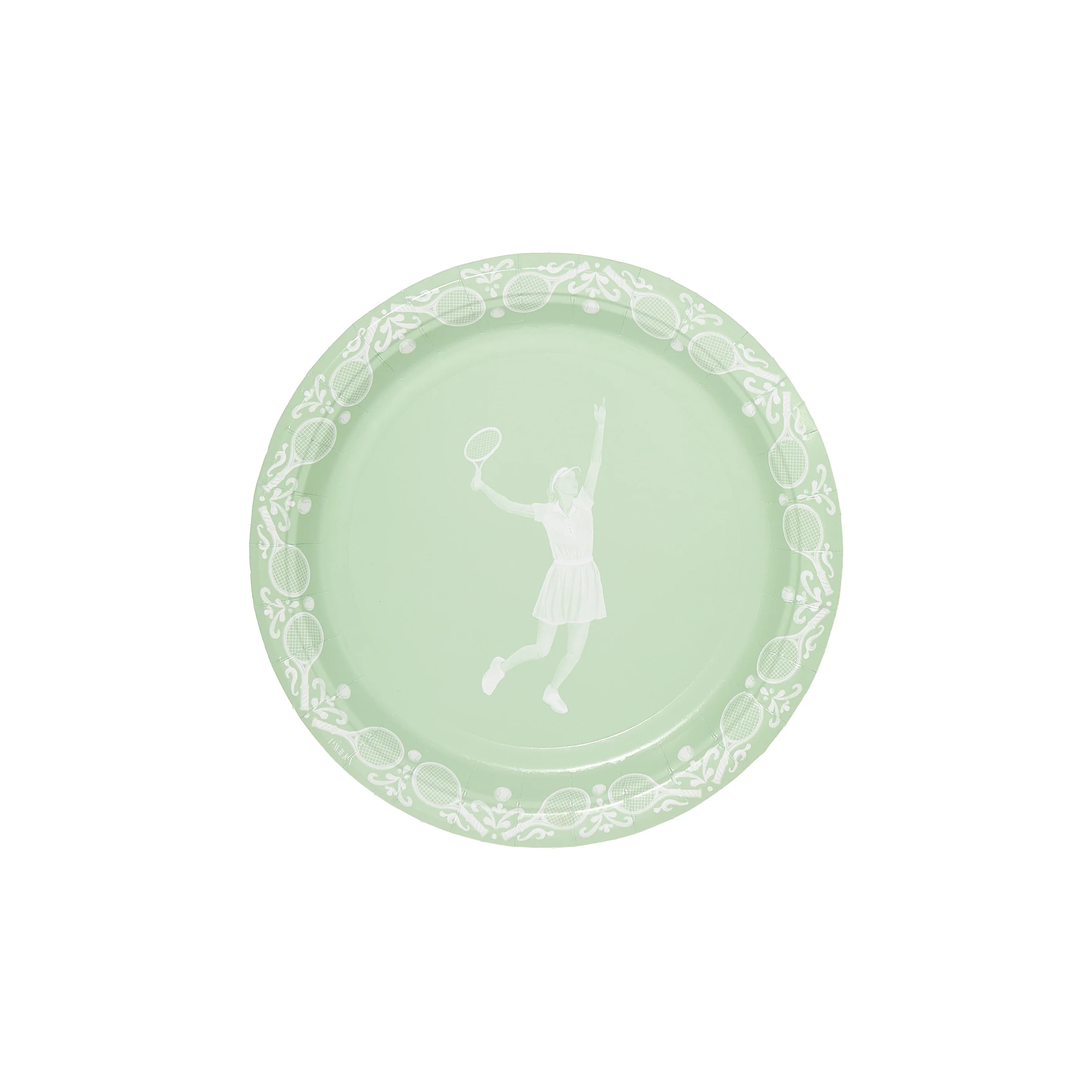 The Ema Burgic @tenniswithema Mint Jasperware Dessert Paper Plate - 8 pack | Pavilion Paper