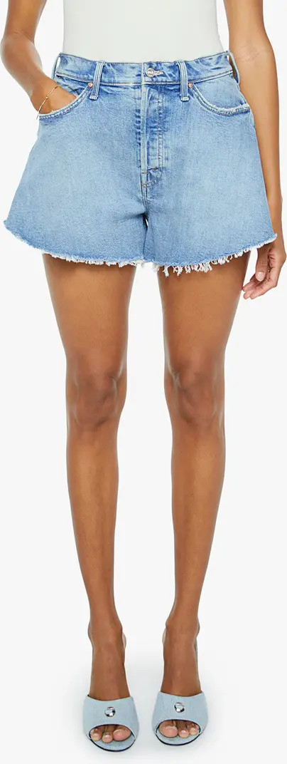 The Flutter Fray Hem Denim Shorts | Nordstrom