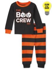 Unisex Baby And Toddler Halloween Long Sleeve Glow In The Dark Boo Crew Snug Fit Cotton Pajamas |... | The Children's Place