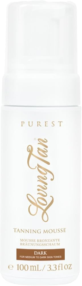 Loving Tan Purest Tanning Mousse, Dark - Sunless Tanner Made From 97% Certified Organic & Natural... | Amazon (US)