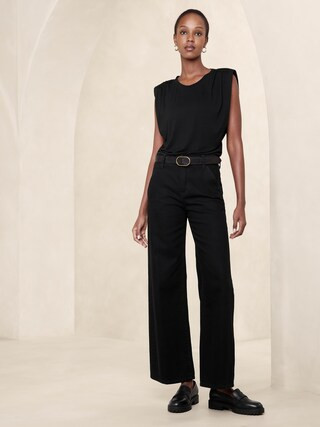 Shoulder Pad Top | Banana Republic Factory