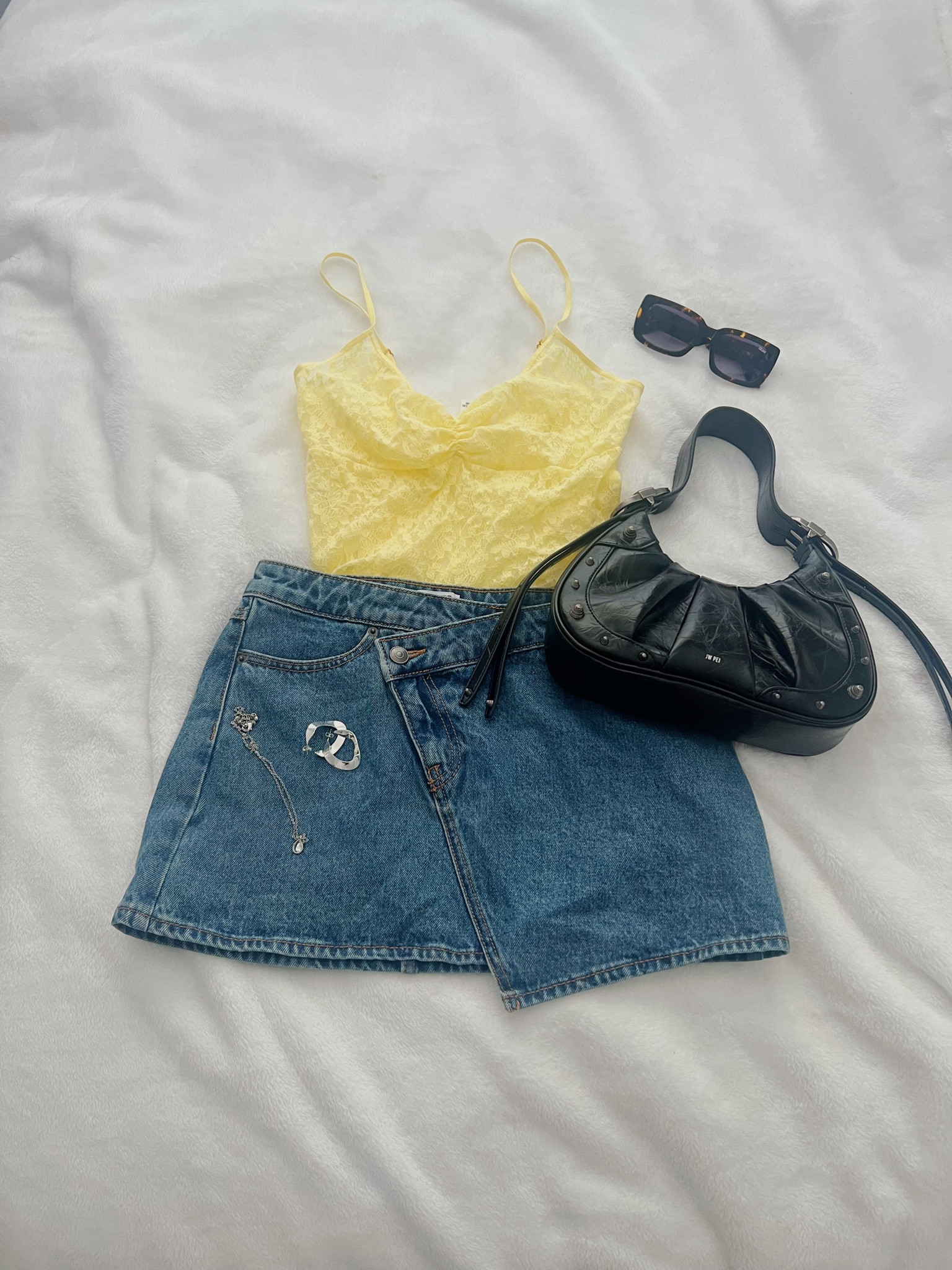 Outfits of the week | OOTD | fashion inspo | summer 💛💐🌻
Skirt - no longer sold at target (Kahlana Barfield Brown NWT asymmetrical waist denim mini skirt)  
Purse- linked in my Amazon storefront on tiktok 

#LTKbeauty #LTKstyletip #LTKfindsunder100