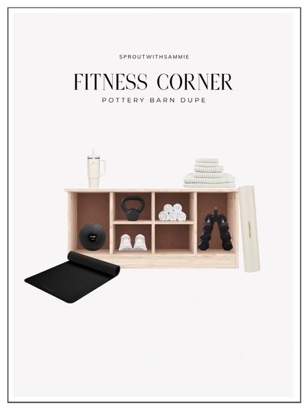 Fitness Corner | Home Workout Studio | Pottery Barn + West Elm Dupe | Healthy New Year | Weights, Yoga, Gym, Sneakers + More | Stanley Cup

#LTKhome #LTKfindsunder100 #LTKfitness