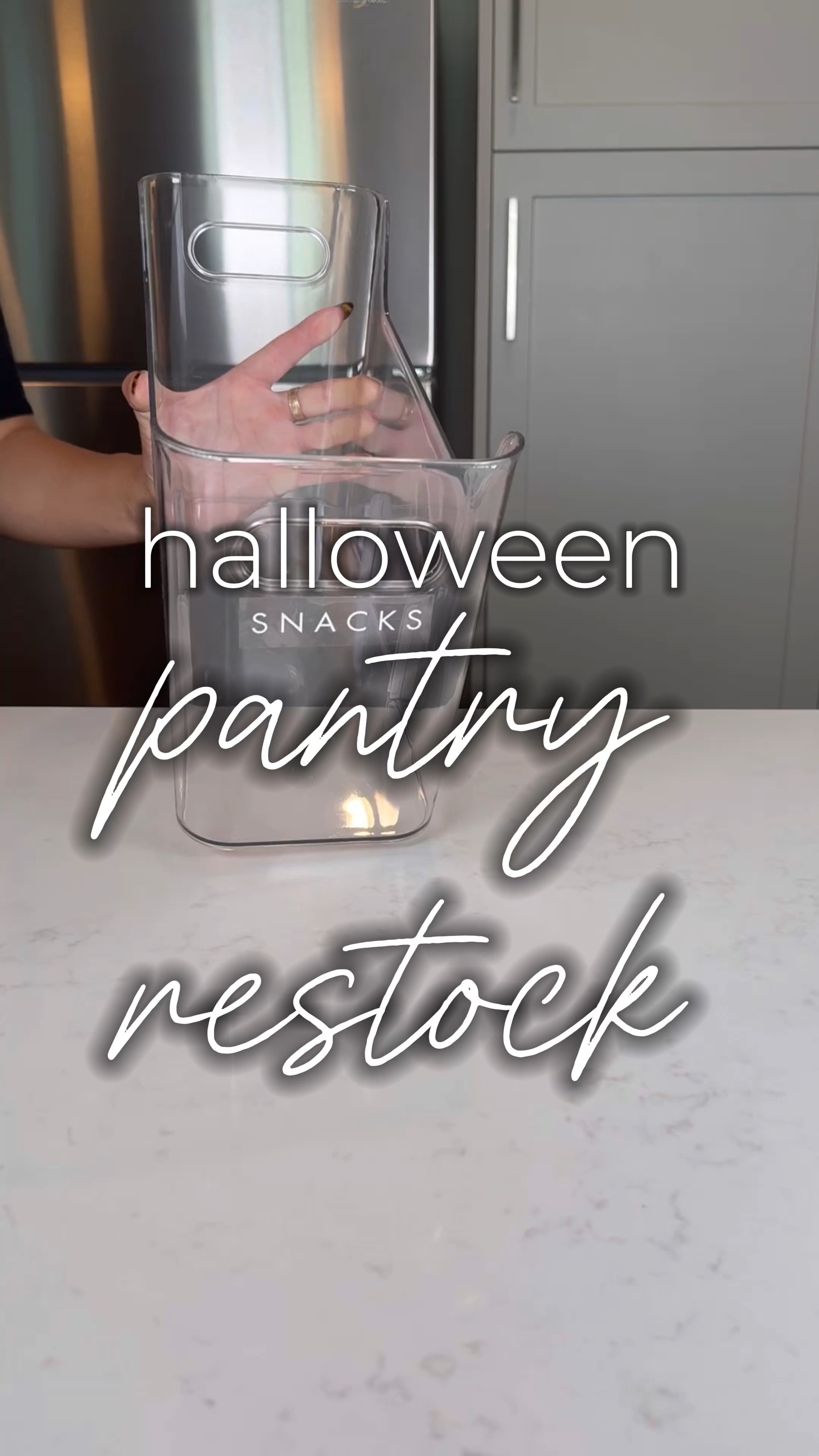 A little #halloween pantry #restock! Here are some of our faves! Unfortunately our exact pantry bins are currently OOS but we linked our faves that are so similar to recreate the look! #neatlyembellished #organizingideas #pantryorganization 

#LTKHome #LTKSeasonal #LTKFamily