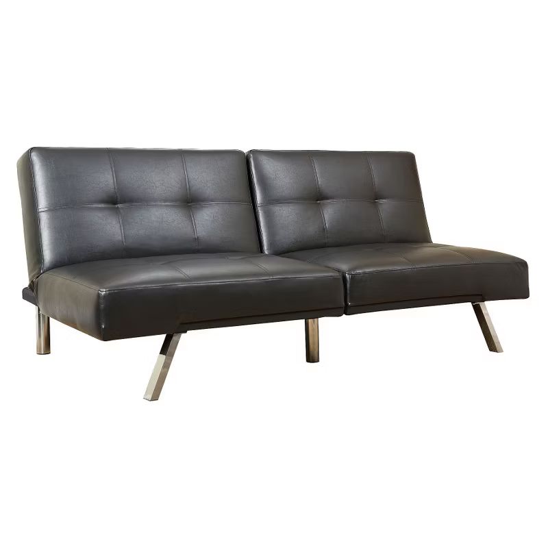 Mackenzie Leather Convertible Sofa - Abbyson Living | Target