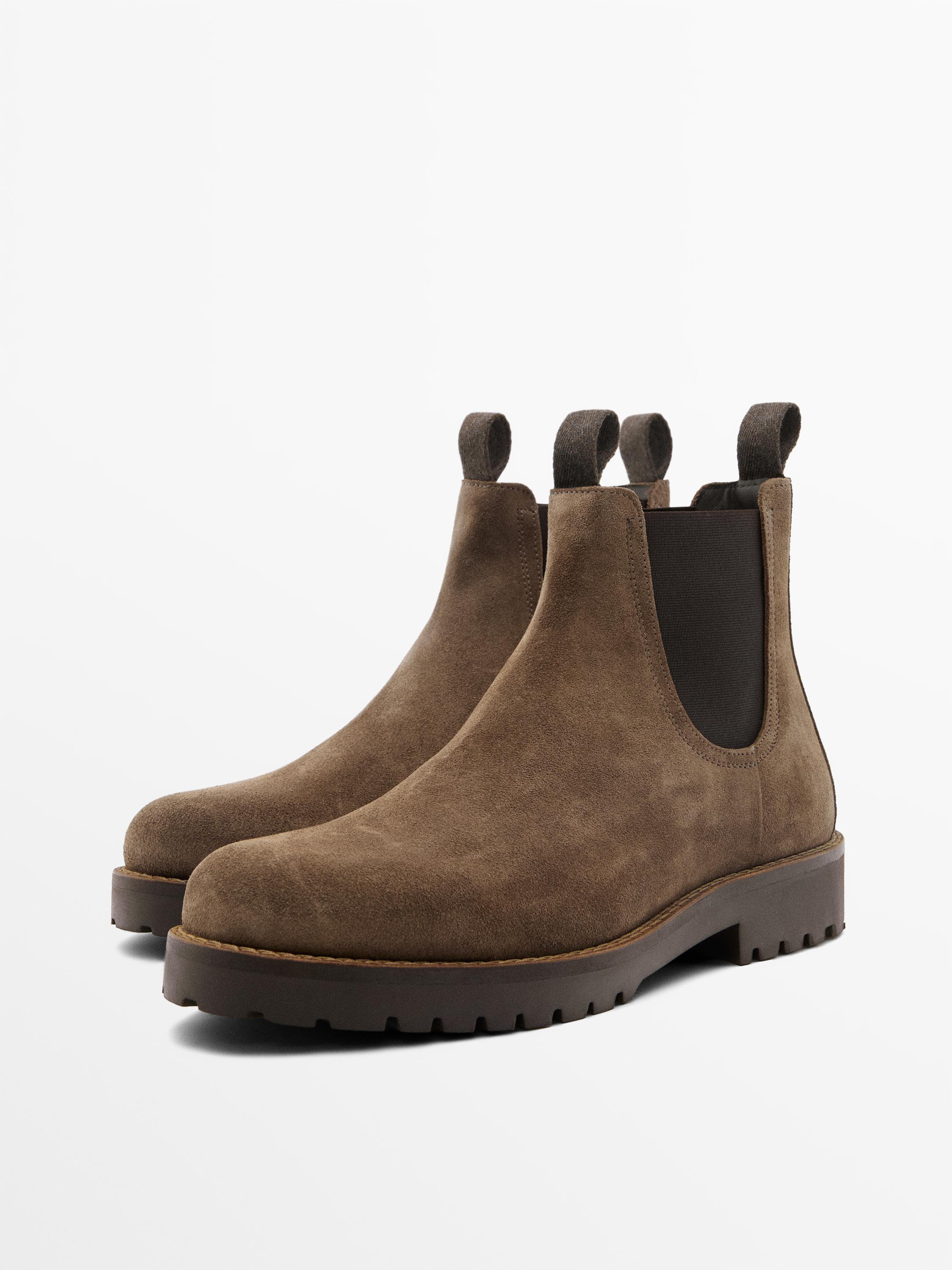 Leather Chelsea boots | Massimo Dutti US