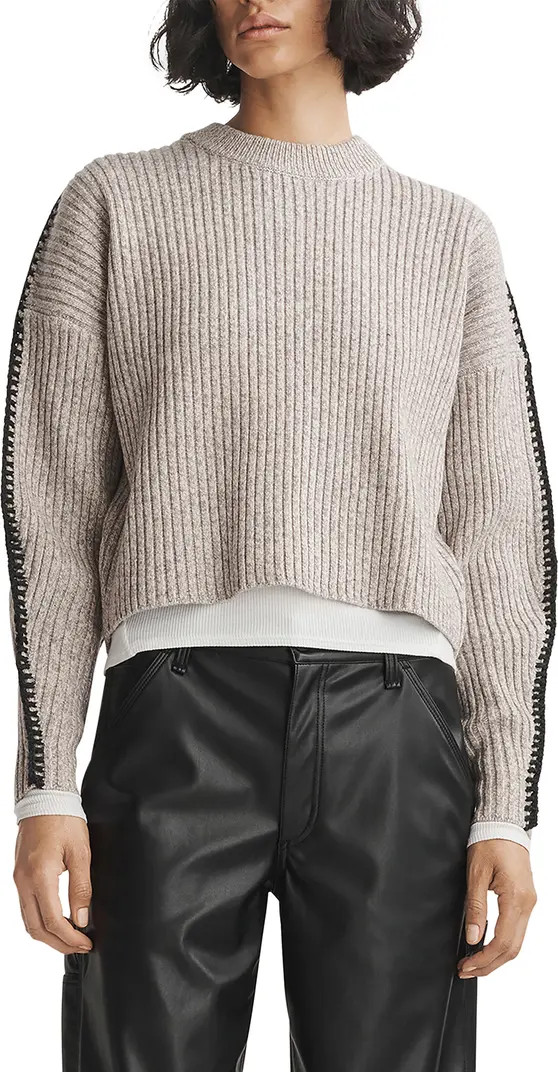 rag & bone Ingrid Crewneck Wool Sweater | Nordstrom | Nordstrom