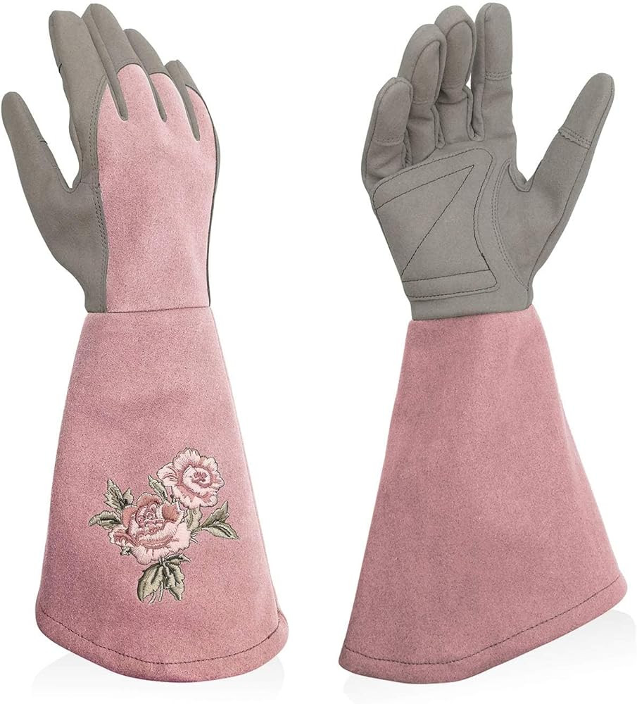 Rose Pruning Gloves Thorn Resistant, Embroidery Gardening Gloves with Extra Long Forearm Protecti... | Amazon (US)