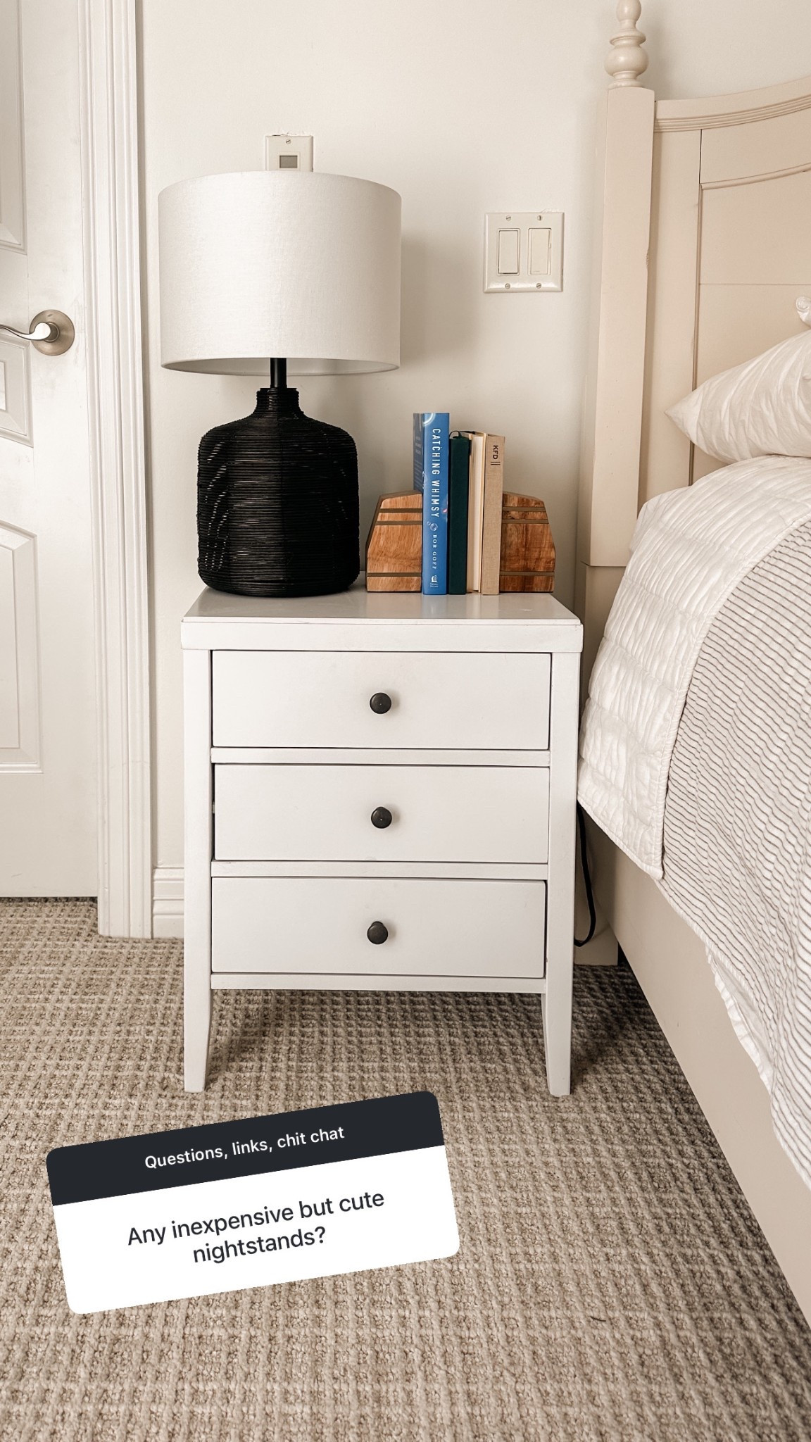 We have two of these nightstands in our bedroom! Comes fully assembled 🙌🙌

#LTKHome #LTKSaleAlert