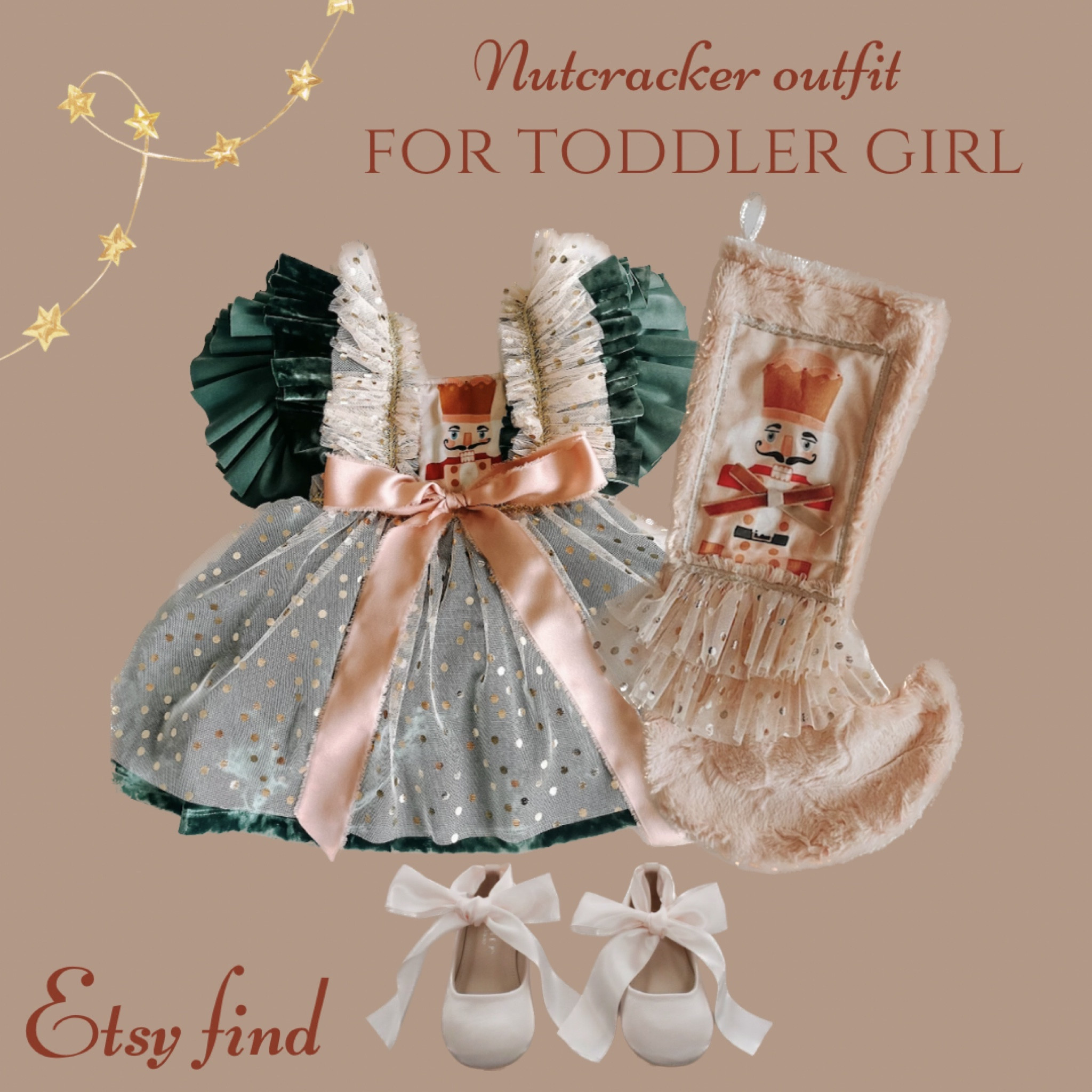 Nutcracker dress & matching holiday stocking for toddler girls! Everything is super limited be sure to snag them before they’re gone!
#whimsy #whimsical #whimsicalchristmas #nutcracker #thenutcracker #holidayoutfit #toddlerholidayoutfit #outfitinspo #christmasinspo #holidayinspo #toddlerlife #toddlergirl #merrychristmas #etsy #etsyfinds

#LTKstyletip #LTKkids #LTKHoliday