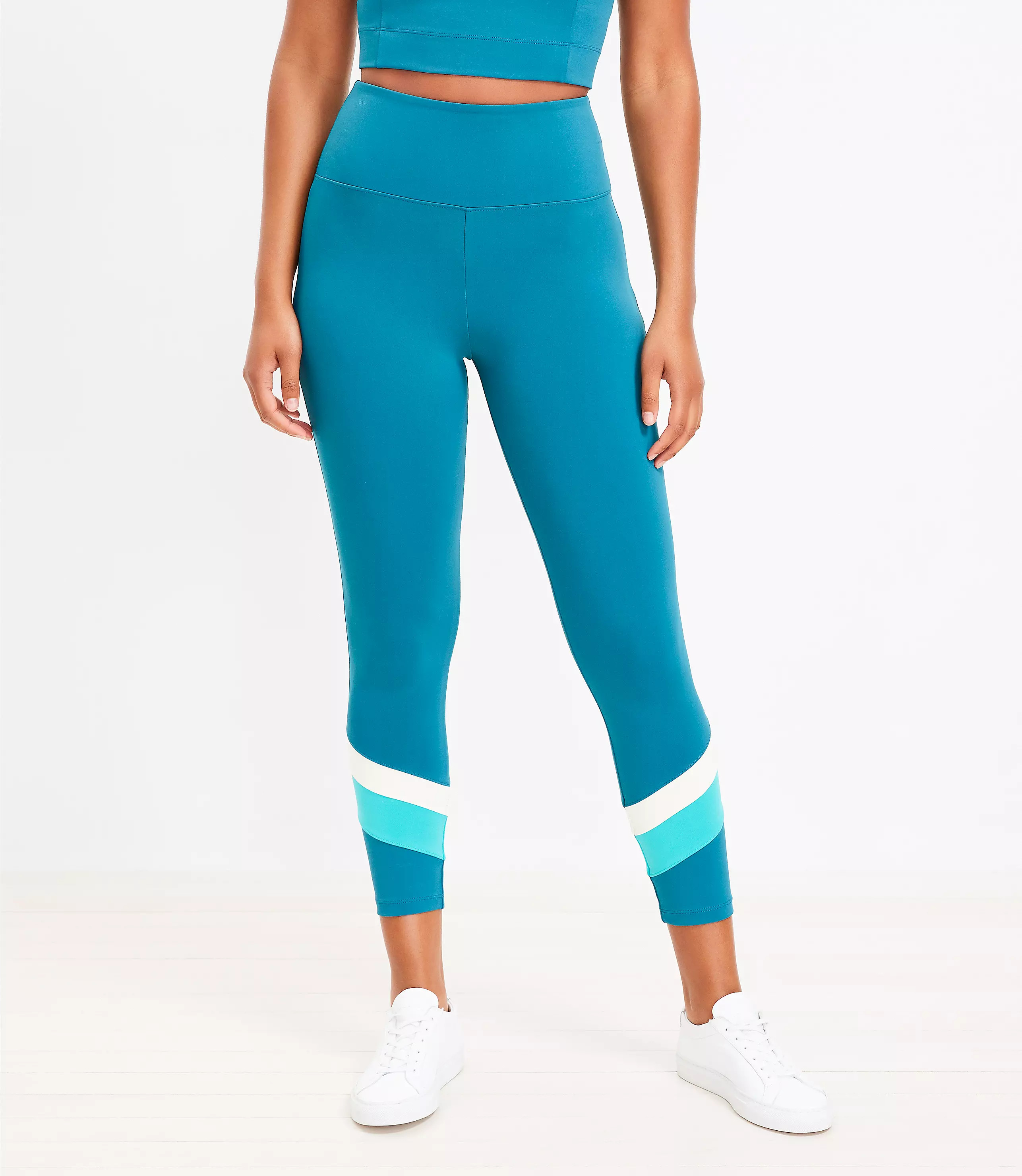 Lou & Grey Colorblock Luvstretch Pocket Leggings | LOFT