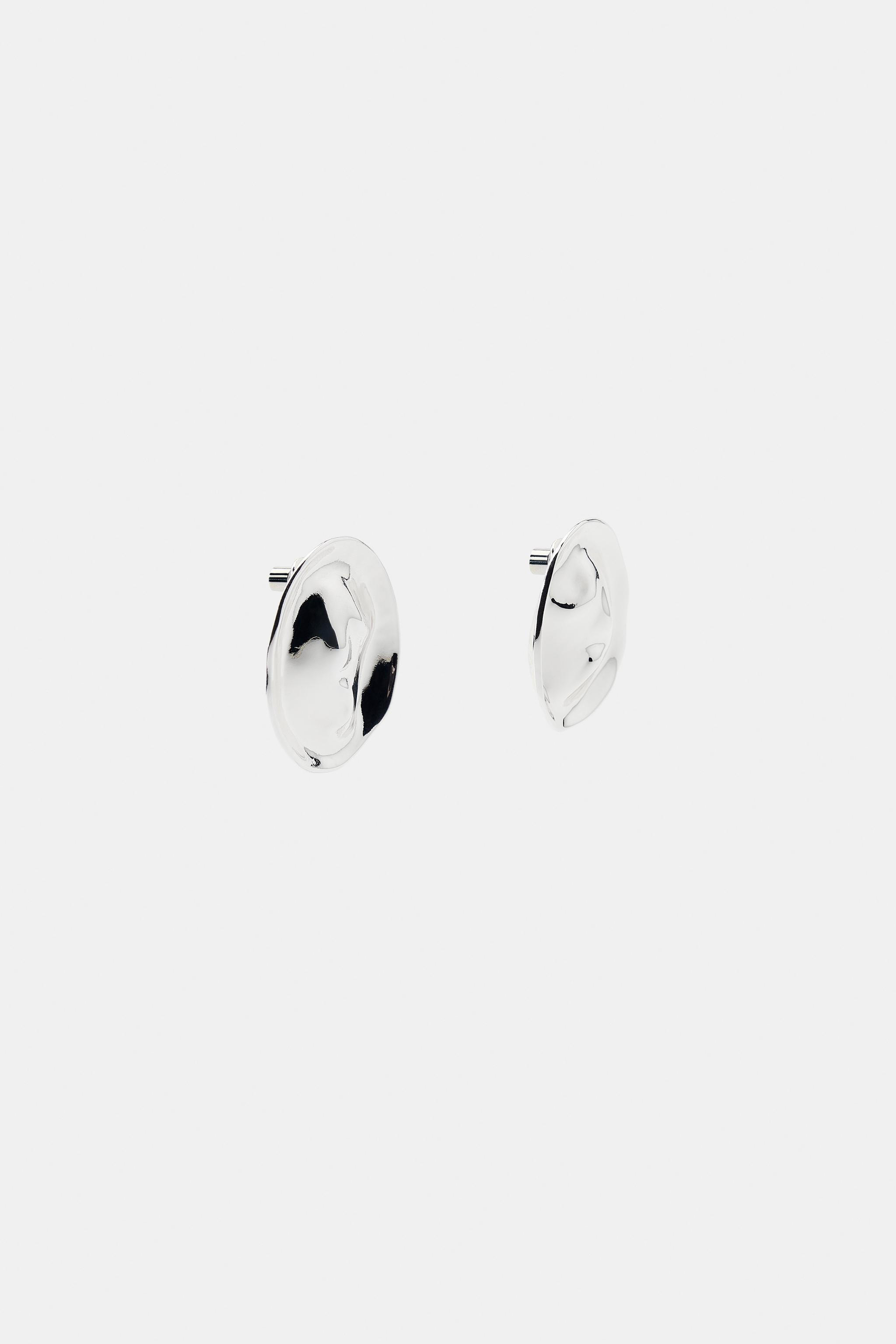 METAL PLATE EARRINGS | Zara UK
