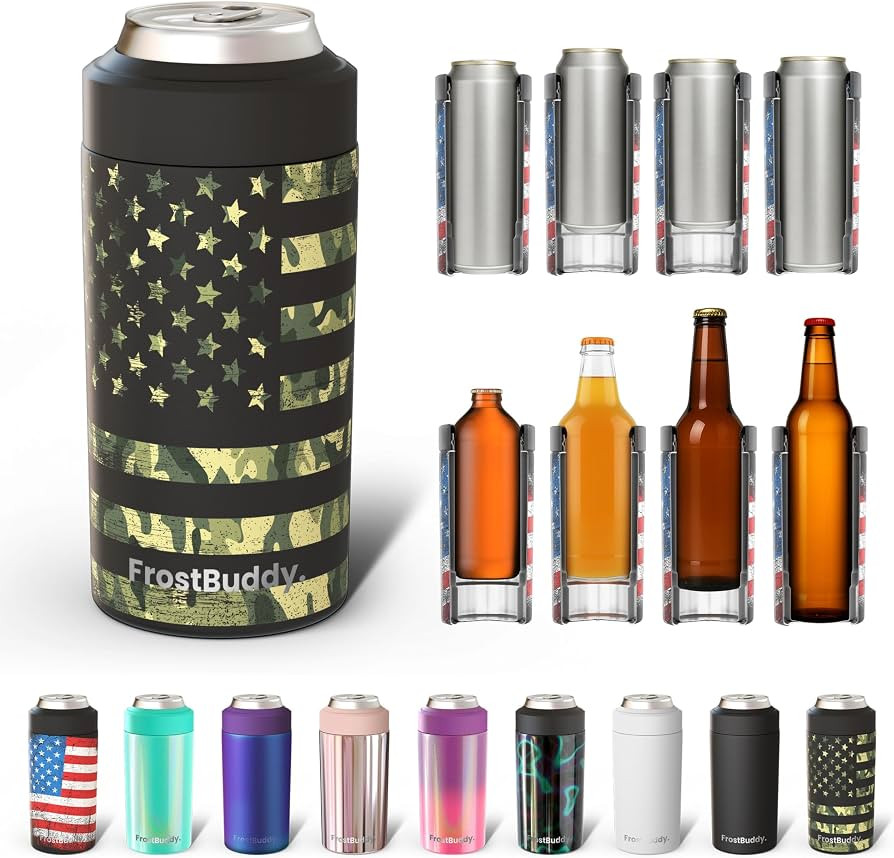 Frost Buddy Universal Can Cooler - Fits All - For Regular 12 & 16 oz or Slim-Size Bottles - Insul... | Amazon (US)