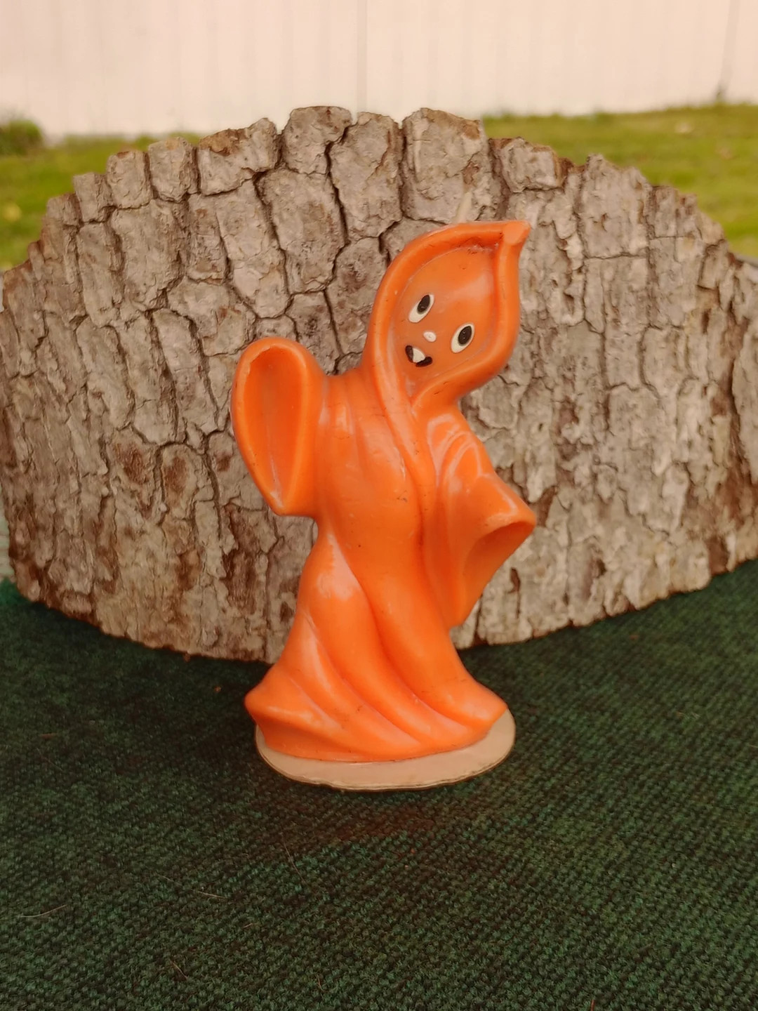 Vintage Gurley 5 Orange Ghost Halloween Candle - Etsy | Etsy (US)