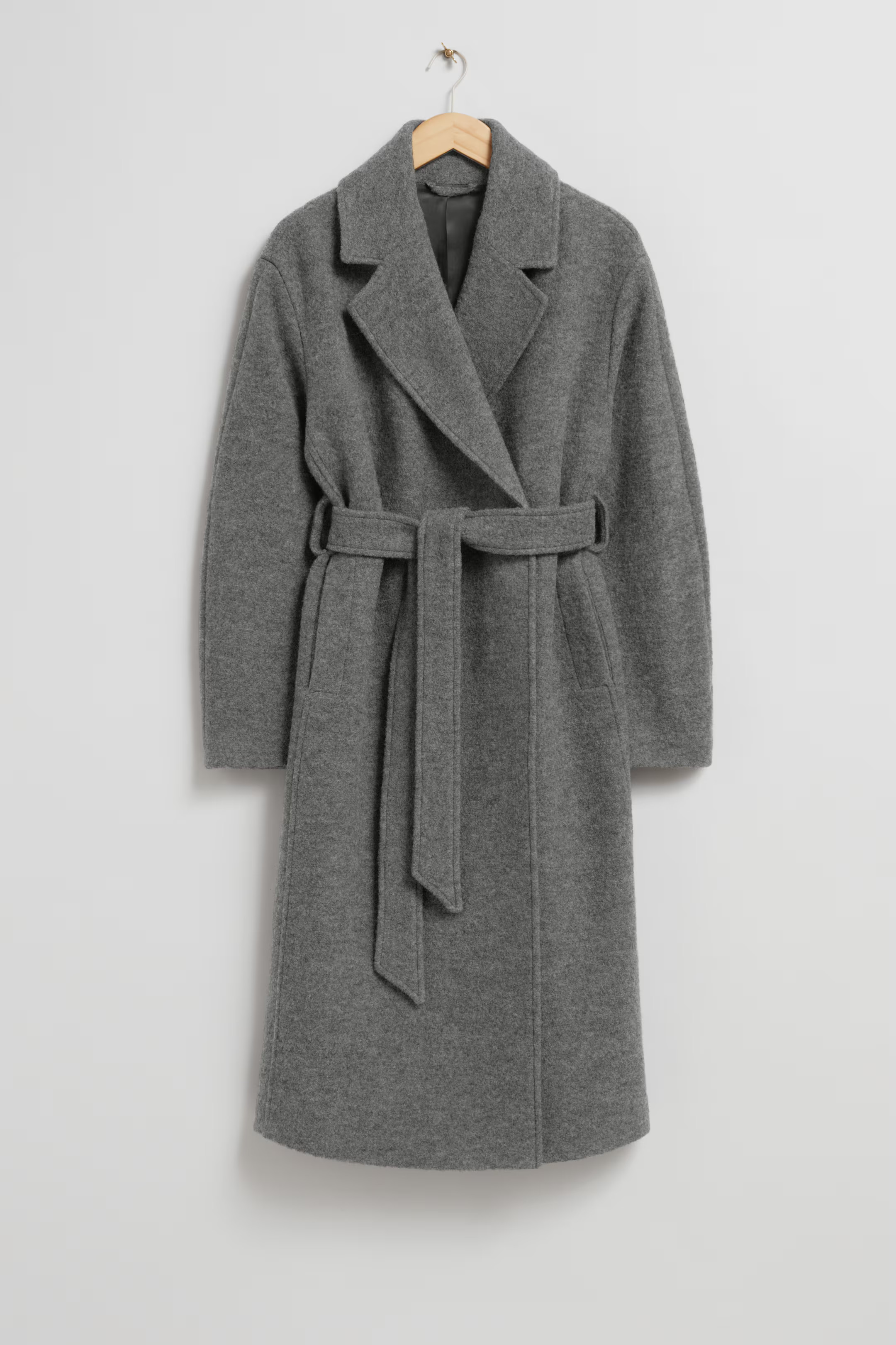 Voluminous Belted Wool Coat | H&M (UK, MY, IN, SG, PH, TW, HK)