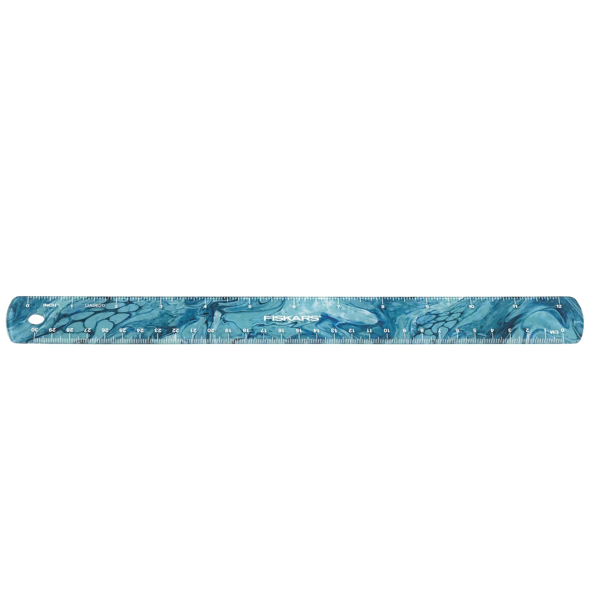 Fiskars 12" Teal Marble Shatter-Resistant Ruler - Walmart.com | Walmart (US)