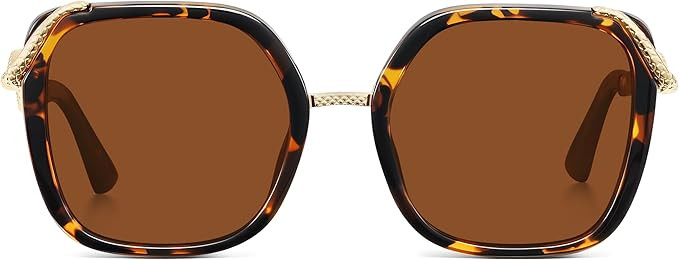 Polarized Sunglasses for Women Oversized Square Womens Sunglasses Vintage Style Sun Glasses UV Pr... | Amazon (US)