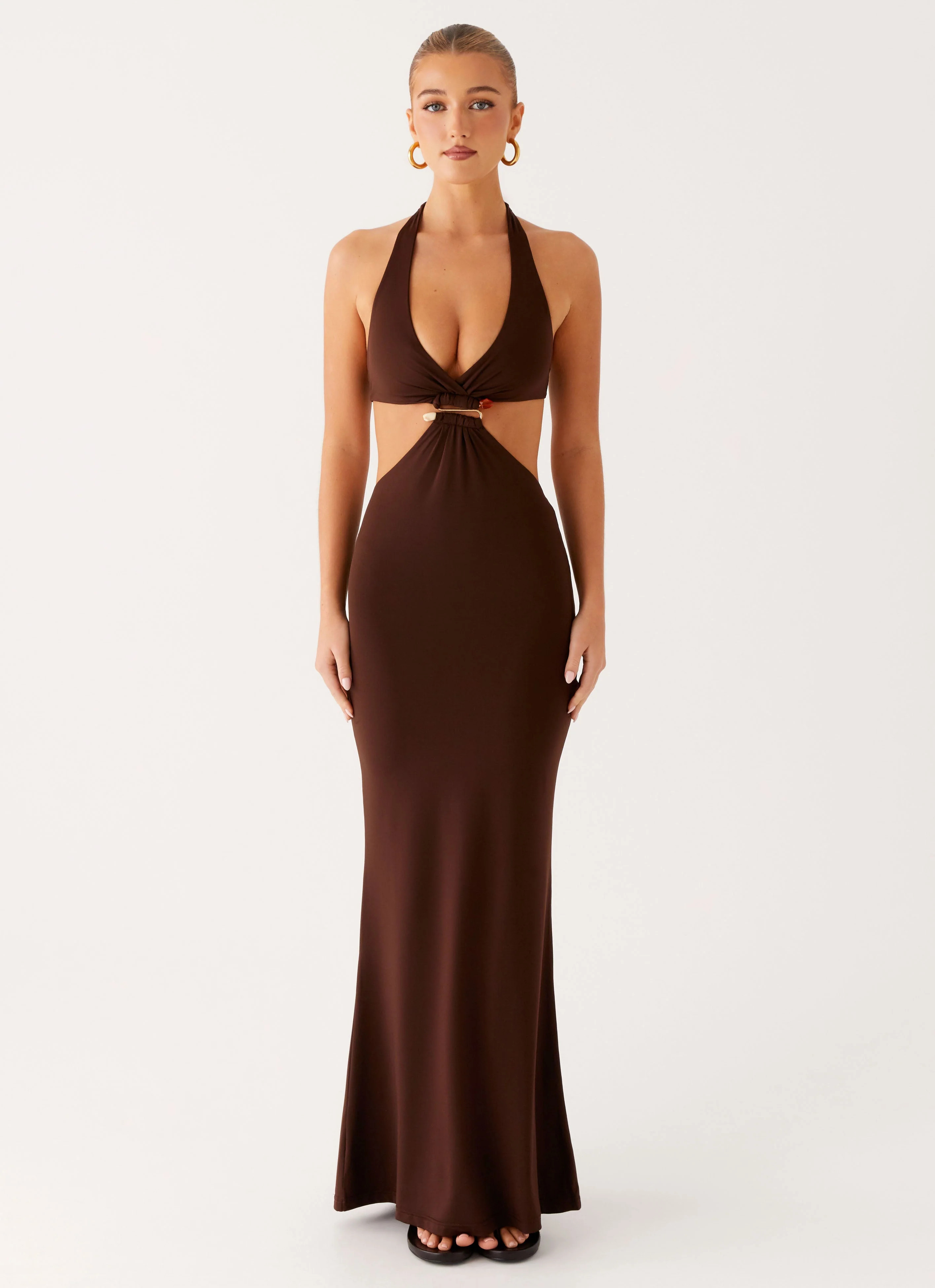 Shawnie Maxi Dress - Chocolate | Peppermayo (Global)