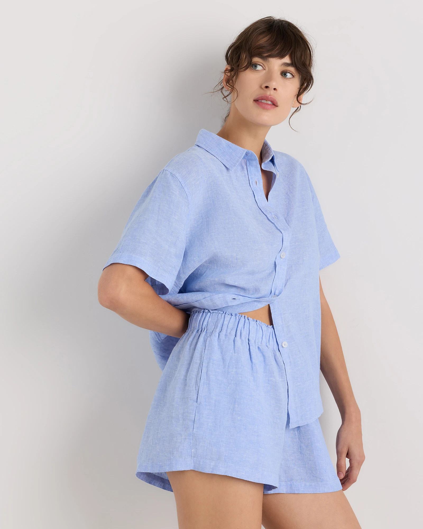 100% European Linen Shorts Pajama Set | Quince