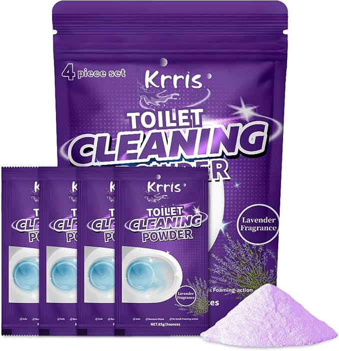 Toilet Bowl Cleaner Powder - Self-Activating Toilet Cleaner for Stubborn Stains & Limescale, Deep... | Amazon (US)