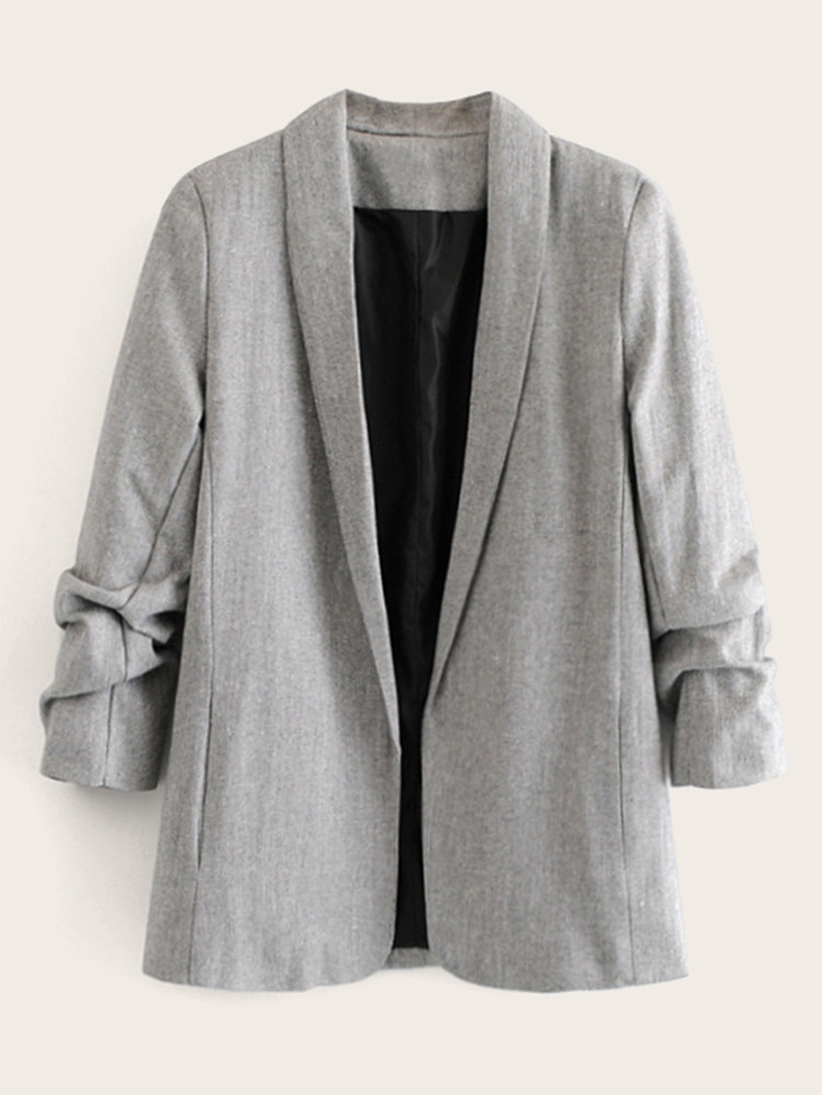 Shawl Collar Space Dye Blazer | SHEIN