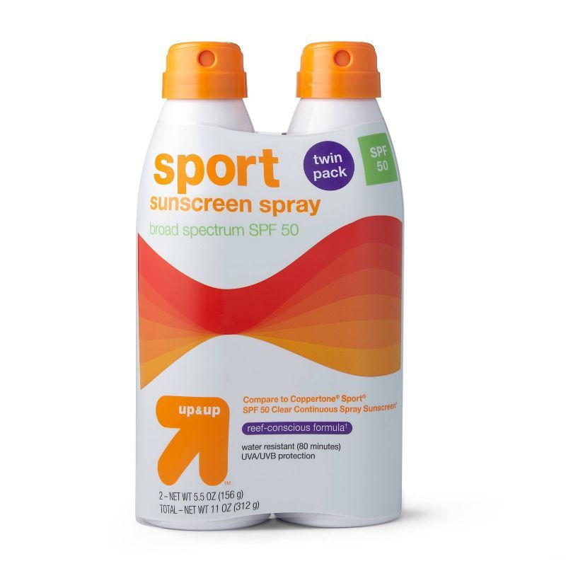 Sport Sunscreen Spray - SPF 50 - 2pk/11oz - up & up™ | Target