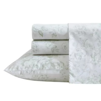 Laura Ashley Toile Delight 100% Cotton Sheet Set | Belk