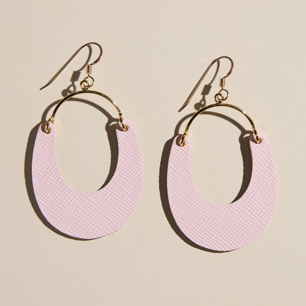 Pink Desert Nadias | Nickel and Suede