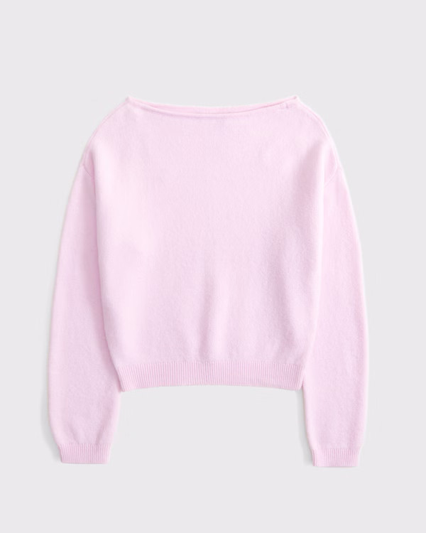 Women's Merino Wool-Blend Slash Sweater | Women's New Arrivals | Abercrombie.com | Abercrombie & Fitch (US)