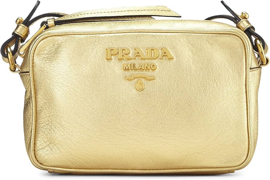 Amazon.com: Chanel, Pre-Loved Metallic Gold Lambskin Camera Bag Small, Gold : Luxury Stores | Amazon (US)