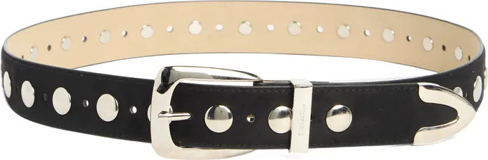 Studded Faux Suede Belt | Nordstrom Rack