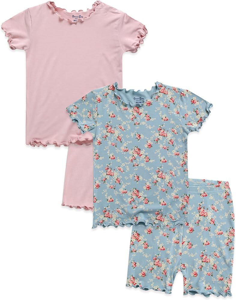 VAENAIT BABY Toddler Kids Girls Boys Sleepwear Pajamas Short Soft Shirring Cool Summer Viscose Pj... | Amazon (US)
