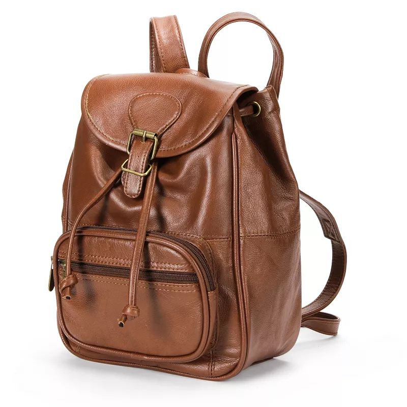 AmeriLeather Mini Leather Backpack, Brown | Kohl's