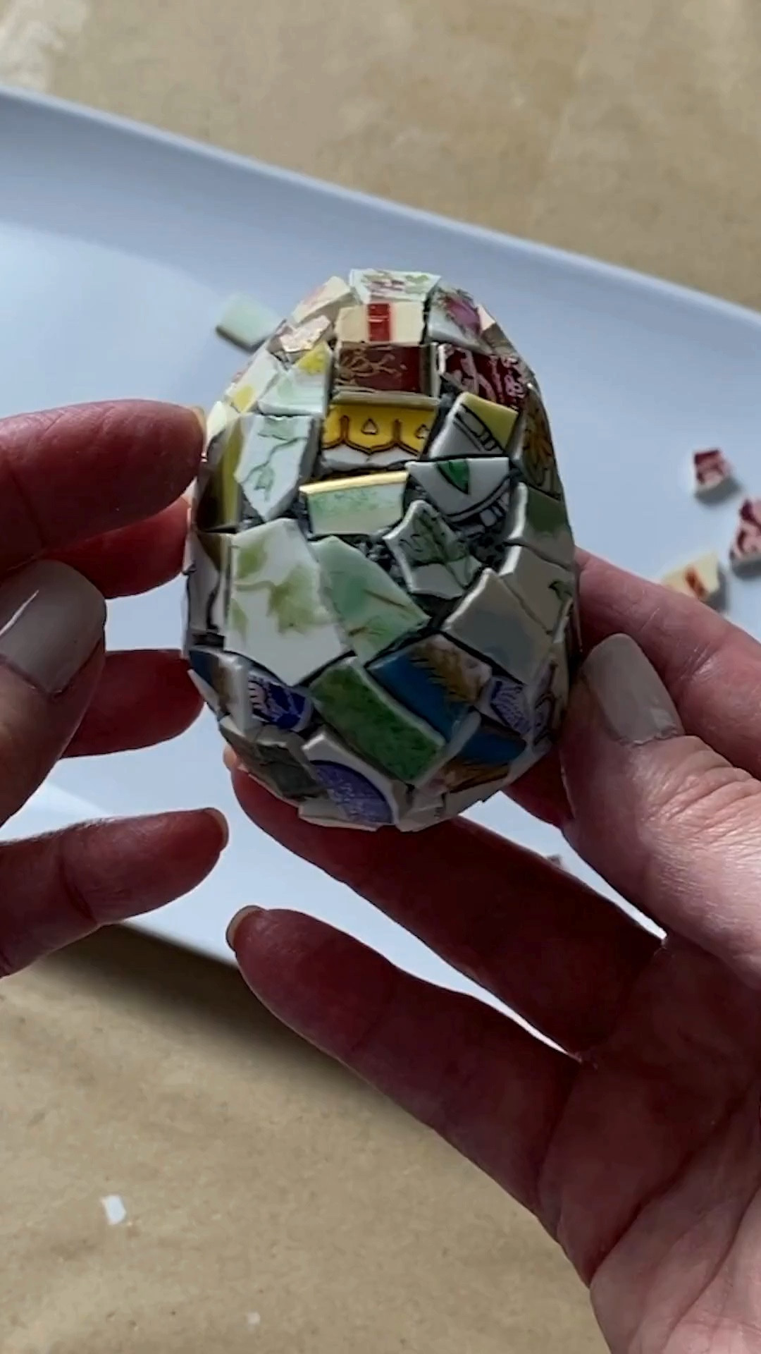 Friendly reminder: your art or creative projects don’t have to be perfect…they just have to exist. 💛

I’ve played around with wood eggs using everything from vitreous glass and stained glass to beads and broken plates...and none of them are perfect.

But that’s kind of the point.

If you’ve been waiting until you feel “ready” or “good enough,” this is your sign to just start creating.

Spring is the perfect time for it. 🌸

For mosaic tips, tutorials, inspiration, and so much more please visit my YouTube channel: YouTube.com/julieweilbacher, and follow @julieweilbacher on Instagram.

#easterdecor #springdecor #springcrafts #diyeastereggs #mosaic #handmadehome #creativeinspiration #brokenplateart #stainedglassart

#LTKHome #LTKSeasonal