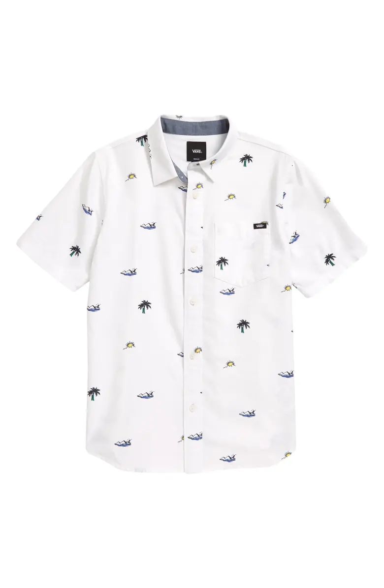 Kids' Houser Tropical Short Sleeve Button-Up Shirt | Nordstrom | Nordstrom