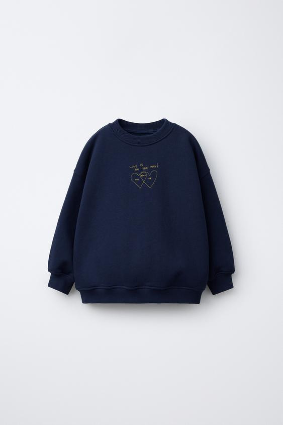 ORFAYO © EMBROIDERED DRAWINGS SWEATSHIRT | Zara US