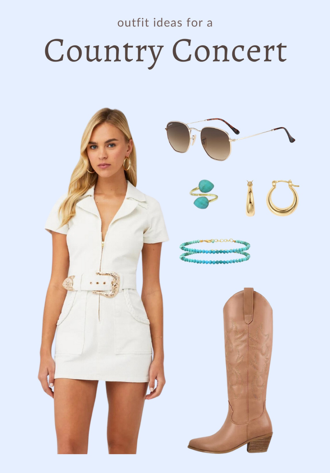 Y’all know I LOVE country music so of course I’ll be heading to country concerts this summer. I’ve complied some EPIC outfit ideas for you to steal for your next country concert or festival! 

Most pieces are on Amazon and under $50! 😍

#LTKunder100 #LTKstyletip #LTKSeasonal