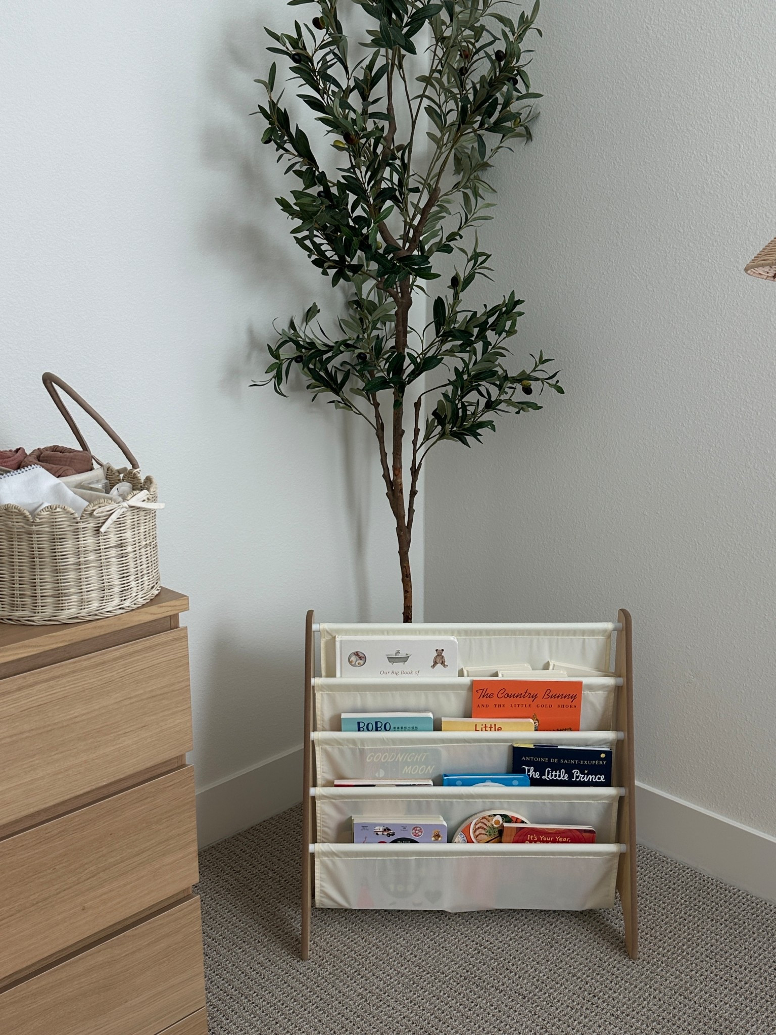 nursery bookshelf and olive tree 

#LTKHome