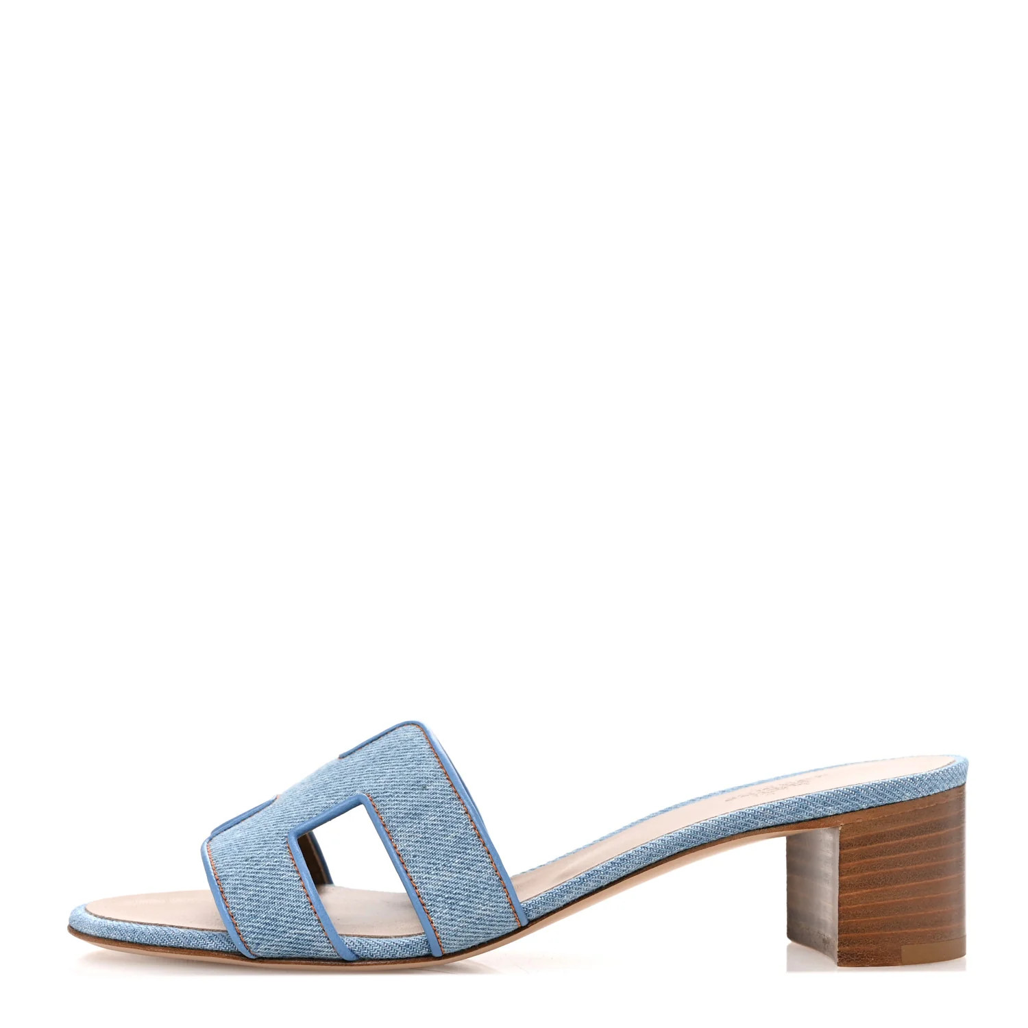 Denim Oasis Sandals 37 Bleu Clair | FASHIONPHILE (US)
