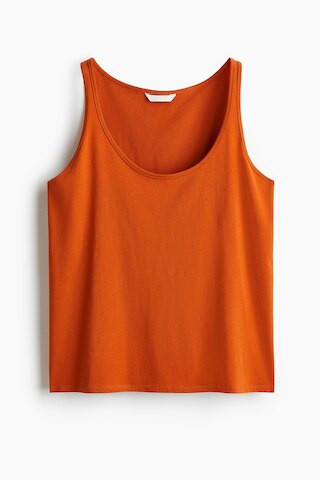 H & M - Cotton Tank Top - Orange | H&M (US + CA)